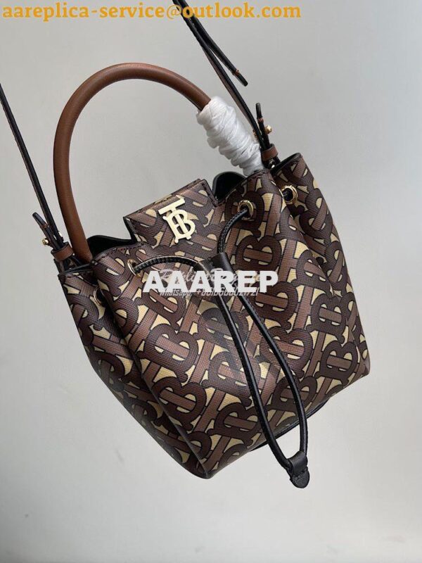 Replica Burberry Monogram E-canvas Bucket Bag 80316541 3