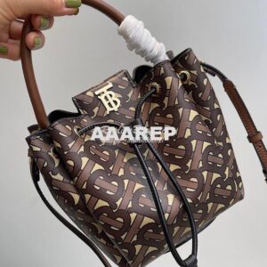 Replica Burberry Monogram E-canvas Bucket Bag 80316541 2