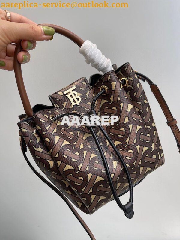 Replica Burberry Monogram E-canvas Bucket Bag 80316541 2