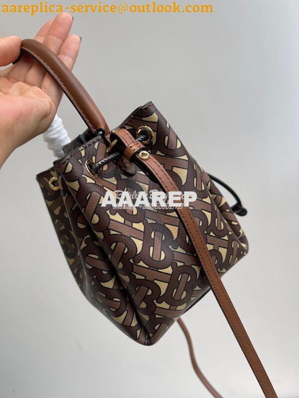 Replica Burberry Monogram E-canvas Bucket Bag 80316541 4