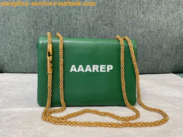 Replica Valentino One Stud Nappa Bag With Chain 1215 Green 4