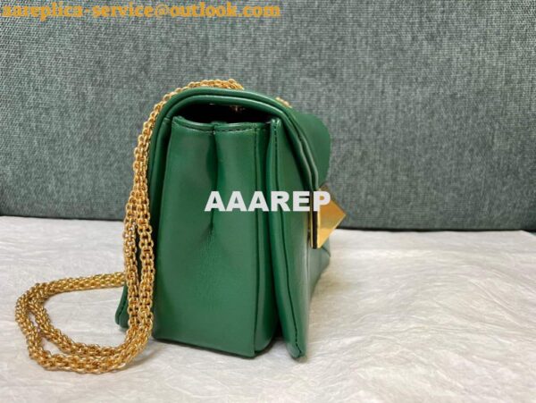 Replica Valentino One Stud Nappa Bag With Chain 1215 Green 5