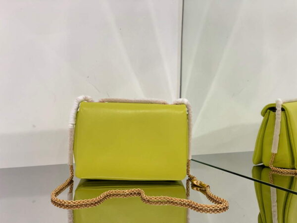 Replica Valentino One Stud Nappa Bag With Chain 1215 Lemon Yellow