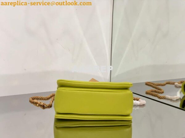 Replica Valentino One Stud Nappa Bag With Chain 1215 Lemon Yellow 3