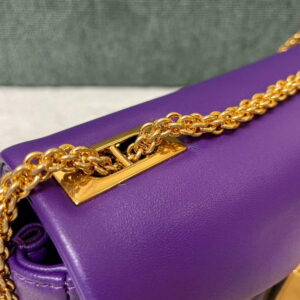 Replica Valentino One Stud Nappa Bag With Chain 1215 Purple