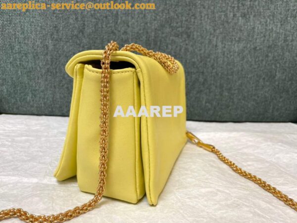 Replica Valentino One Stud Nappa Bag With Chain 1215 Yellow 8