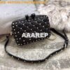 Replica Valentino Rockstud Spike Small Camera Bag QW1B0B60 Black Craqu 2