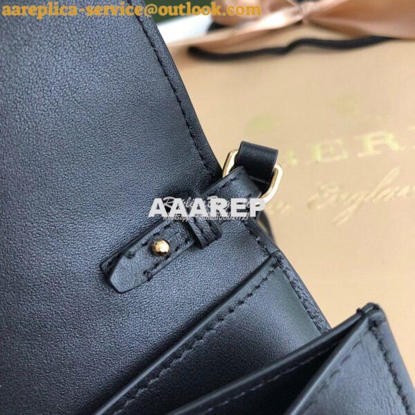 Replica Burberry Monogram Leather Wallet with Detachable Strap 8010476 8