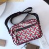 Replica Burberry Monogram Print and Leather Crossbody Bag 80116771 Kha