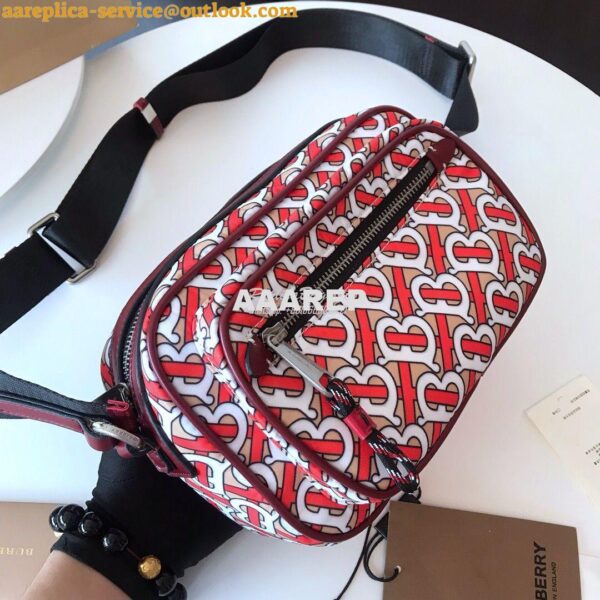 Replica Burberry Monogram Print and Leather Crossbody Bag 80116771 Ver 4