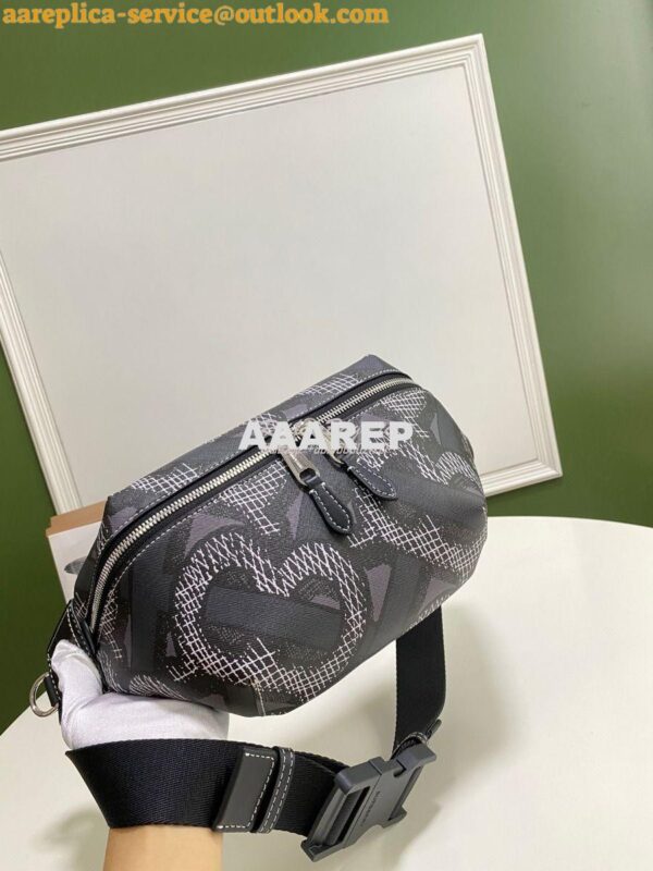 Replica Burberry Monogram Print E-canvas Sonny Bum Bag 80331541 Graphi 3