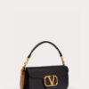 Replica Valentino XW0B0K30 Locò Calfskin Shoulder Bag Brown 2