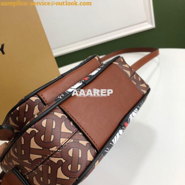 Replica Burberry Monogram Stripe E-canvas Camera Bag 80183621 Bridle b 6