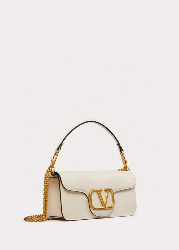 Replica Valentino XW0B0K30 Locò Calfskin Shoulder Bag White 3
