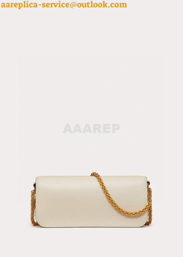 Replica Valentino XW0B0K30 Locò Calfskin Shoulder Bag White 4