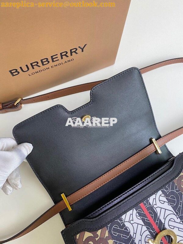 Replica Burberry Monogram Stripe E-canvas TB Bag 80103351 10