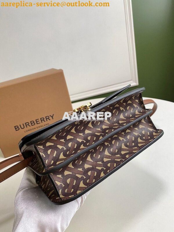 Replica Burberry Monogram Stripe E-canvas TB Bag 80103351 13