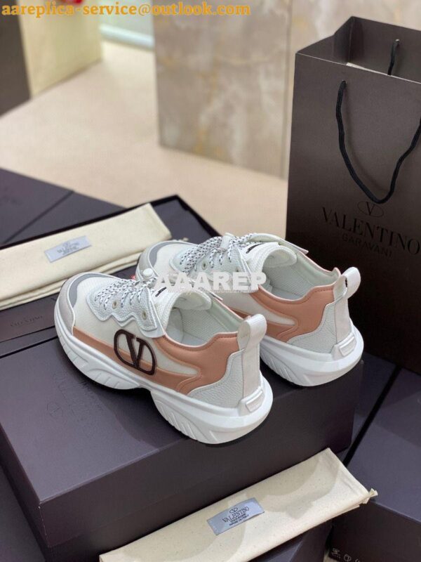 Replica Valentino SheGoes Men Female Sneaker in Split Leather And Mesh 5