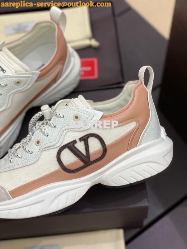 Replica Valentino SheGoes Men Female Sneaker in Split Leather And Mesh 5