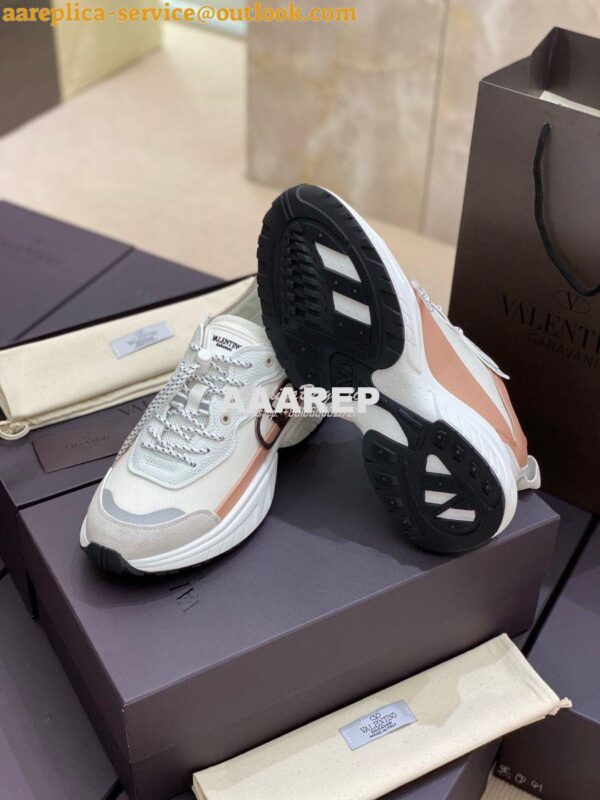 Replica Valentino SheGoes Men Female Sneaker in Split Leather And Mesh 8