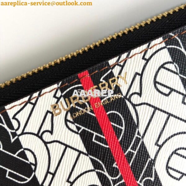 Replica Burberry Monogram Stripe E-canvas Zip Pouch 80188941 Bridle br 5