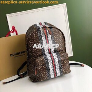 Replica Burberry Monogram Stripe Print E-canvas Backpack 80186511 Brid 2