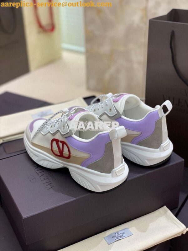 Replica Valentino SheGoes Men Female Sneaker in Split Leather And Mesh 8