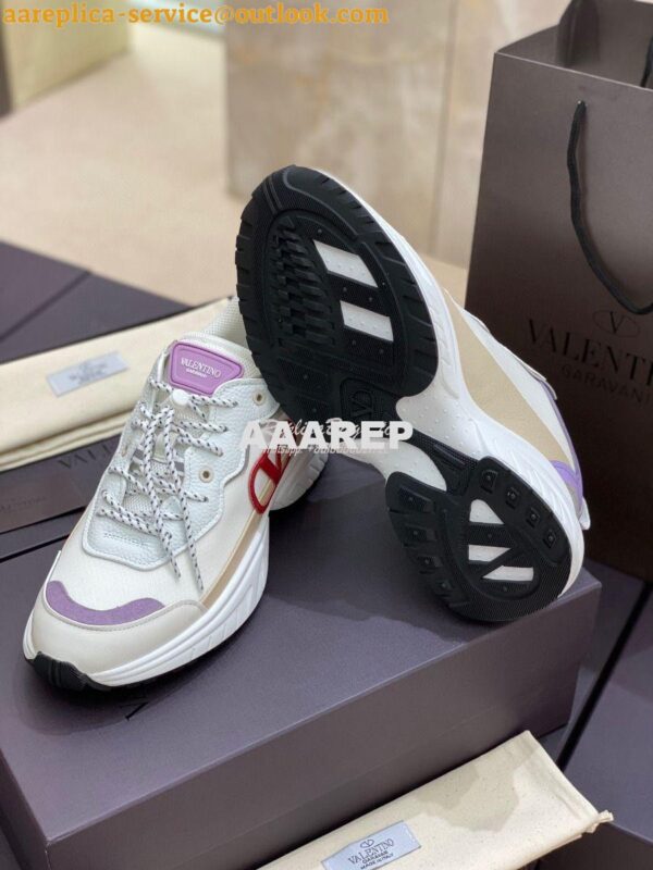 Replica Valentino SheGoes Men Female Sneaker in Split Leather And Mesh 9