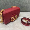 Replica Valentino XW2B0K26 Stud Sign Nappa Shoulder Bag Brown 2