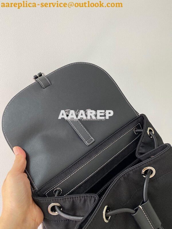 Replica Burberry Nylon and Leather Pocket Backpack 80420191 Black 7