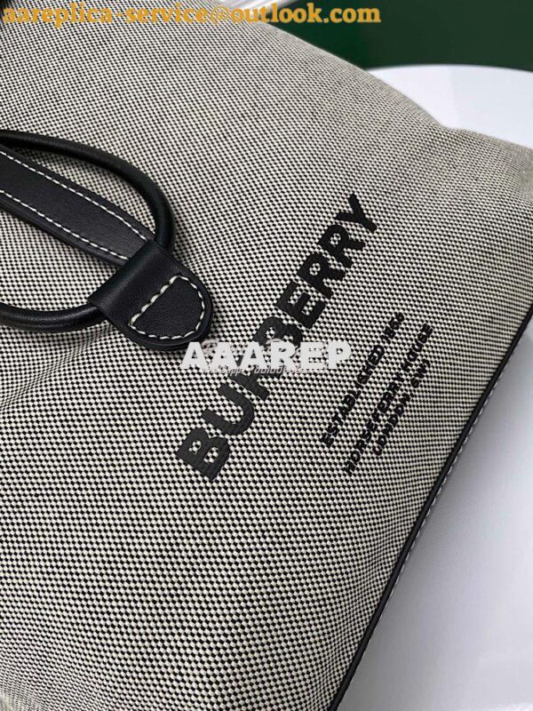 Replica Burberry Print Canvas and Leather Pocket Backpack 80420191 Bla 3