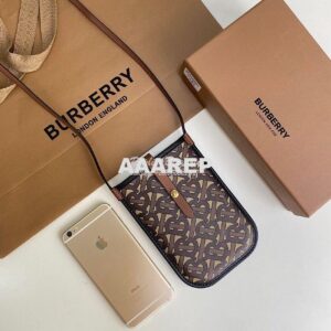 Replica Burberry Print E-canvas Phone Case with Strap 80267361