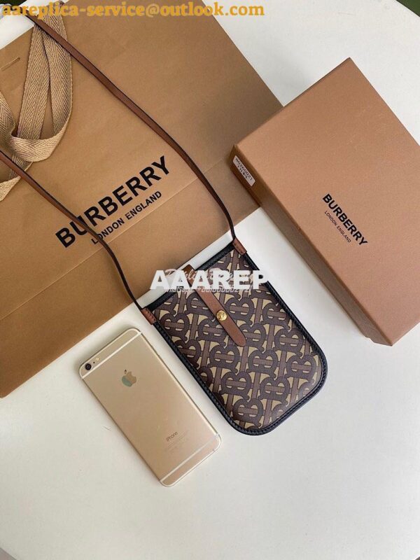 Replica Burberry Print E-canvas Phone Case with Strap 80267361 3