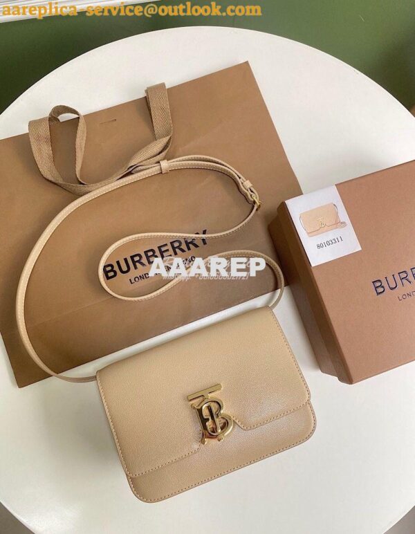 Replica Burberry Grainy Leather TB Bag 80206411 Beige 3