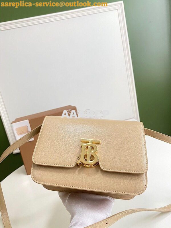 Replica Burberry Grainy Leather TB Bag 80206411 Beige 7