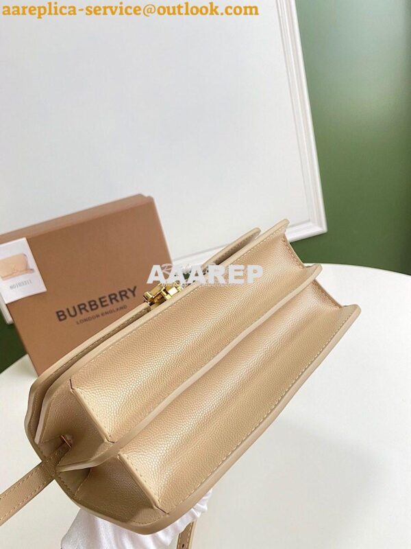 Replica Burberry Grainy Leather TB Bag 80206411 Beige 8