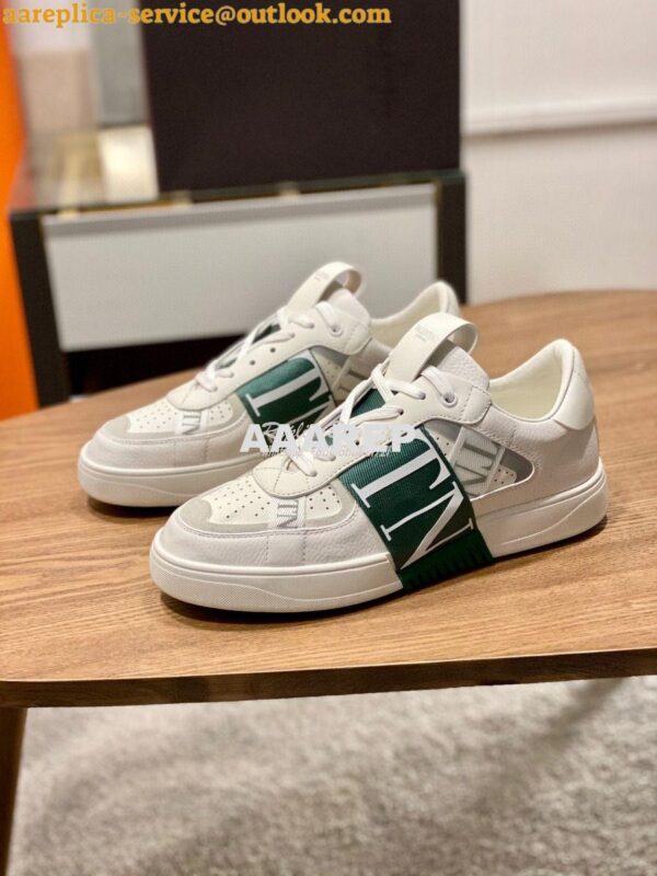 Replica Valentino VL7N Sneaker In Banded Calfskin Leather VW2S0V66 C06 4