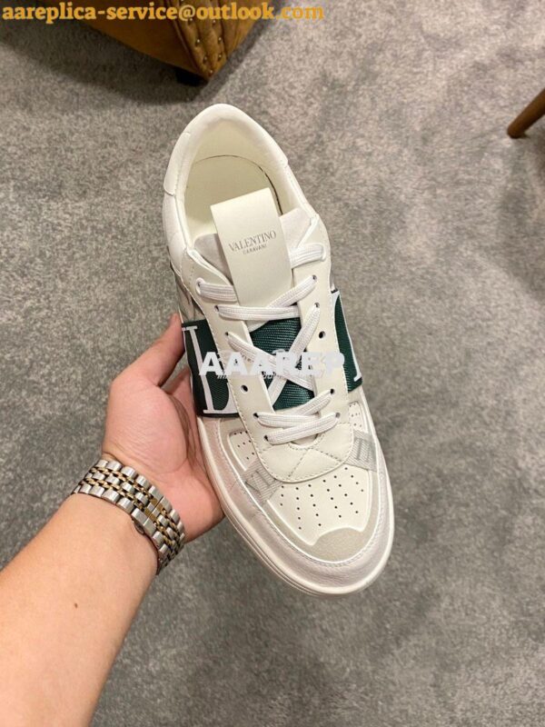 Replica Valentino VL7N Sneaker In Banded Calfskin Leather VW2S0V66 C06 5