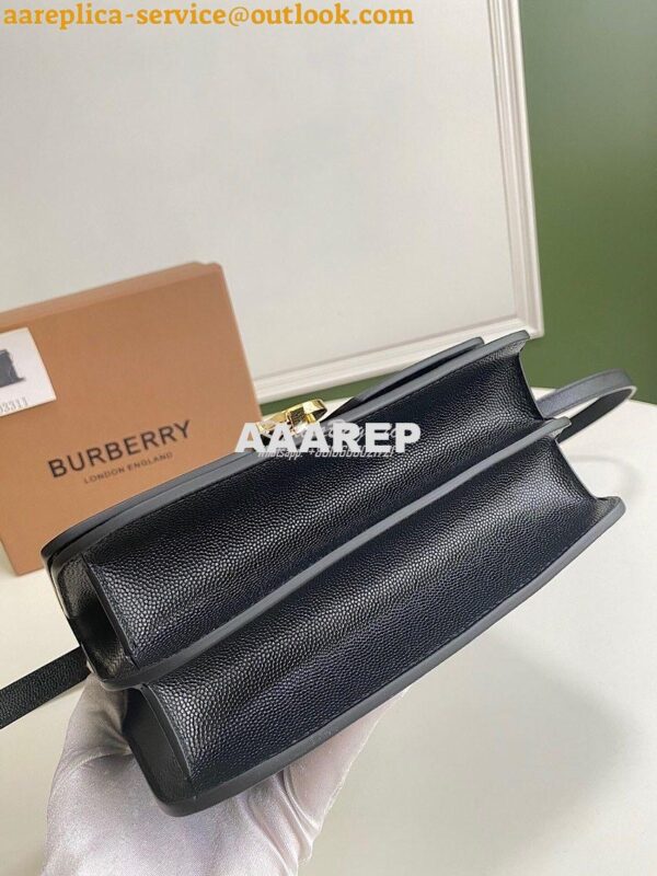 Replica Burberry Grainy Leather TB Bag 80206411 Black 9