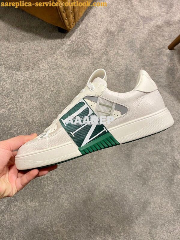 Replica Valentino VL7N Sneaker In Banded Calfskin Leather VW2S0V66 C06 7