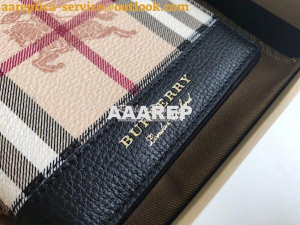 Replica Burberry Haymarket Check And Leather International Bifold Wall 2