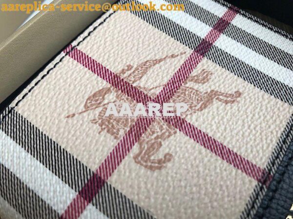 Replica Burberry Haymarket Check And Leather International Bifold Wall 7