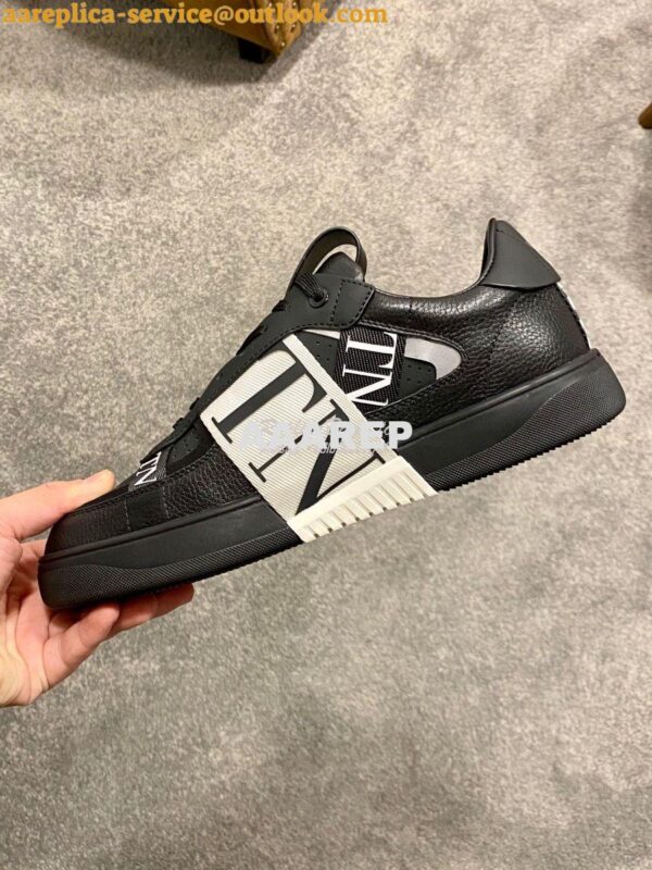 Replica Valentino VL7N Sneaker In Banded Calfskin Leather VW2S0V66 C08 7