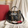 Replica Valentino Small Loco Shoulder Bag With Rhinestones 3W2B0K Blac 2