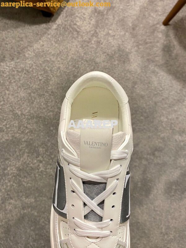 Replica Valentino VL7N Sneaker In Banded Calfskin Leather VW2S0V66 C09 9