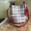 Replica Burberry Haymarket Check Crossbody Bucket Bag 40571581 Rose Po 2