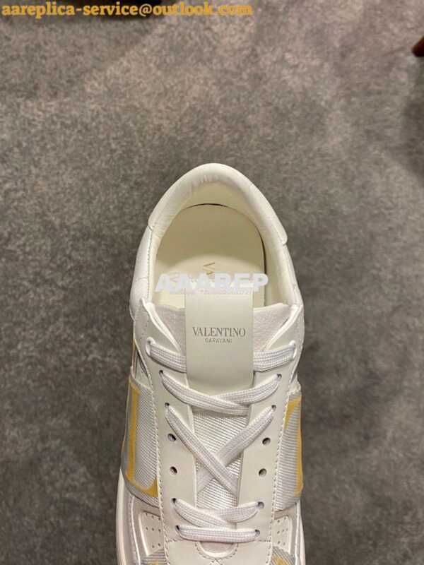 Replica Valentino VL7N Sneaker In Banded Calfskin Leather VW2S0V66 C11 7