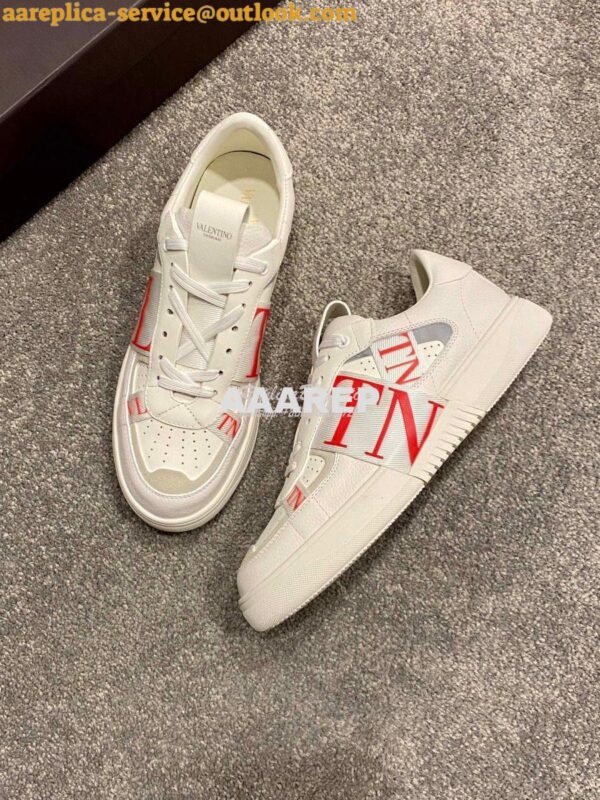 Replica Valentino VL7N Sneaker In Banded Calfskin Leather VW2S0V66 C14 3