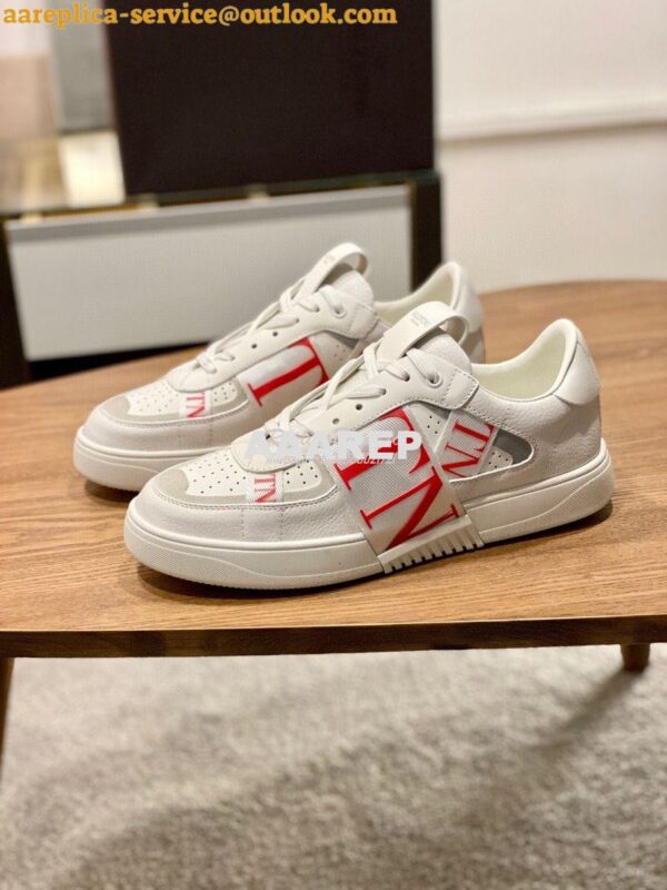 Replica Valentino VL7N Sneaker In Banded Calfskin Leather VW2S0V66 C14 4