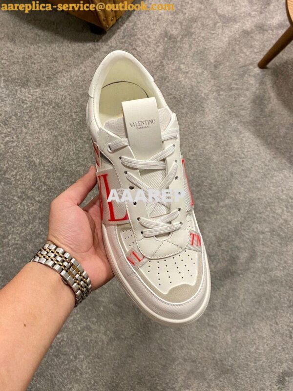Replica Valentino VL7N Sneaker In Banded Calfskin Leather VW2S0V66 C14 5